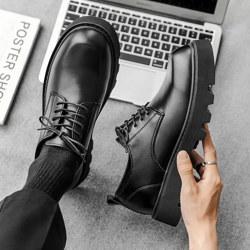 WEISHIBANGWEI Casual Shoes Men's Black-2
