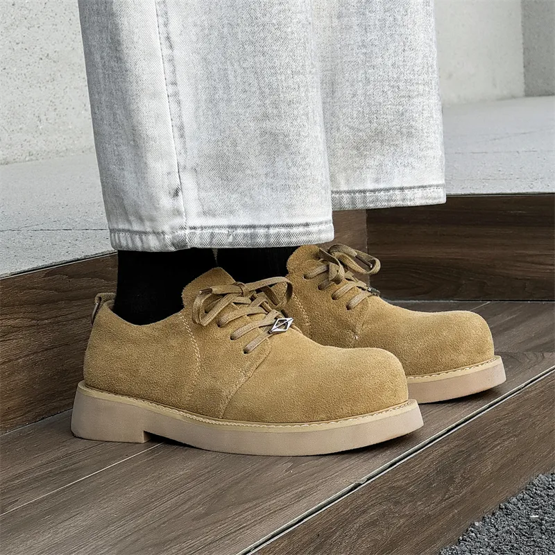 WEISHIBANGWEI Casual Shoes Men's Yellow-4