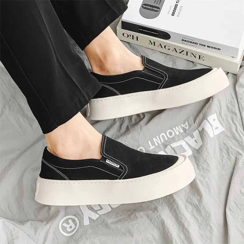 WEISHIBANGWEI Espadrilles Men's Black-7