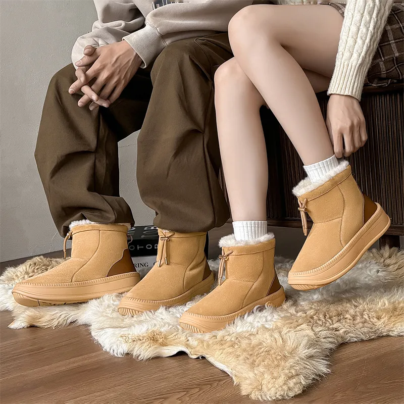 WEISHIBANGWEI Warm Anti Slip And Wear Resistant Short Snow Boots Unisex-4