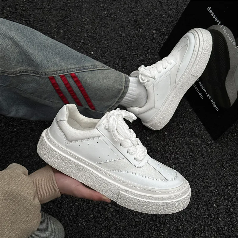 WEISHIBANGWEI Skateboard Shoes Unisex White-2