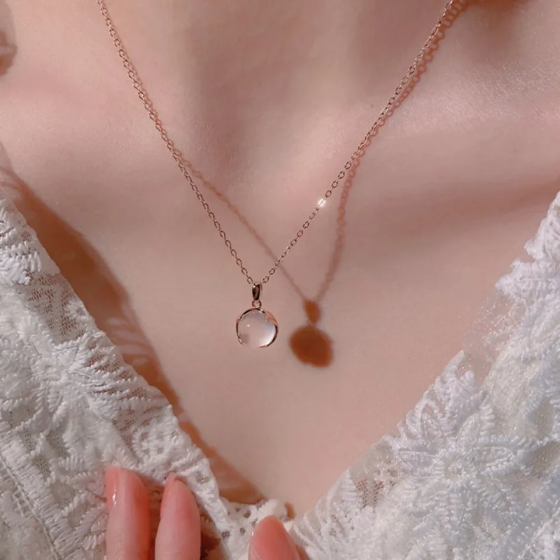EMLEY Chalcedony Jade Necklace Girlfriend Birthday Box Set Women's-3