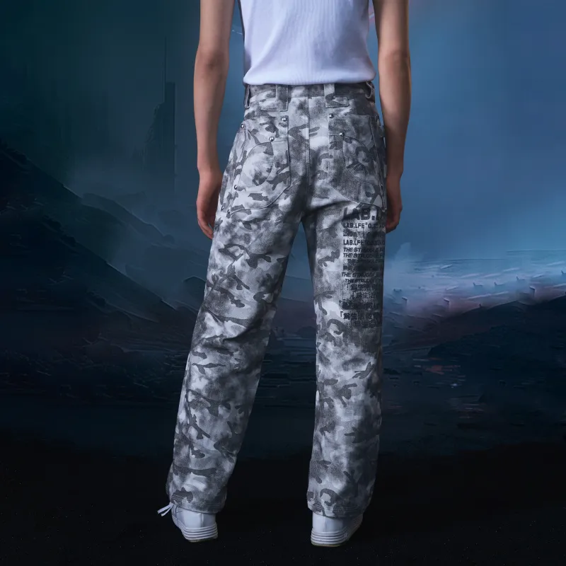 LAB.LFE Casual Pants Men's White-3