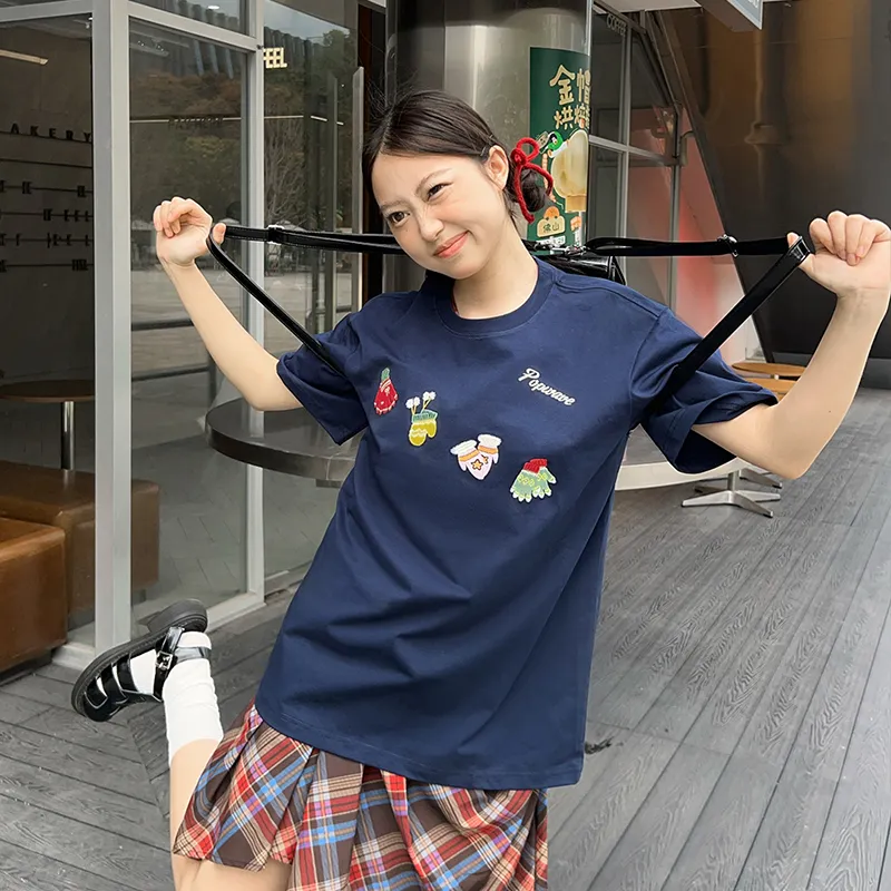 POPWAVE T Shirt Unisex Cute Glove Top-2