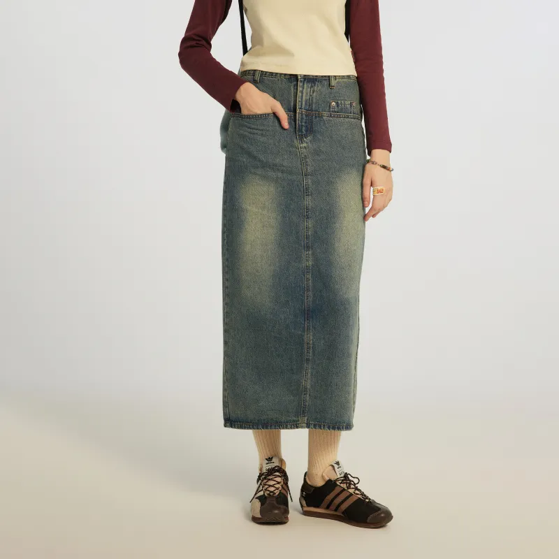 NewJnxs Denim Long Skirt Women's-2