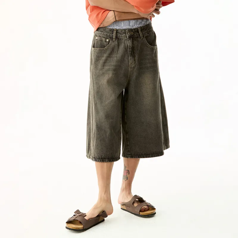 NewJnxs Denim Shorts Unisex Black-2
