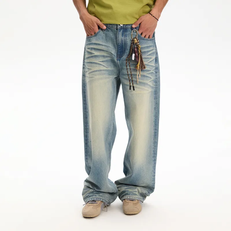 NewJnxs Jeans Unisex Light Denim Blue Shopping Bag Included-2