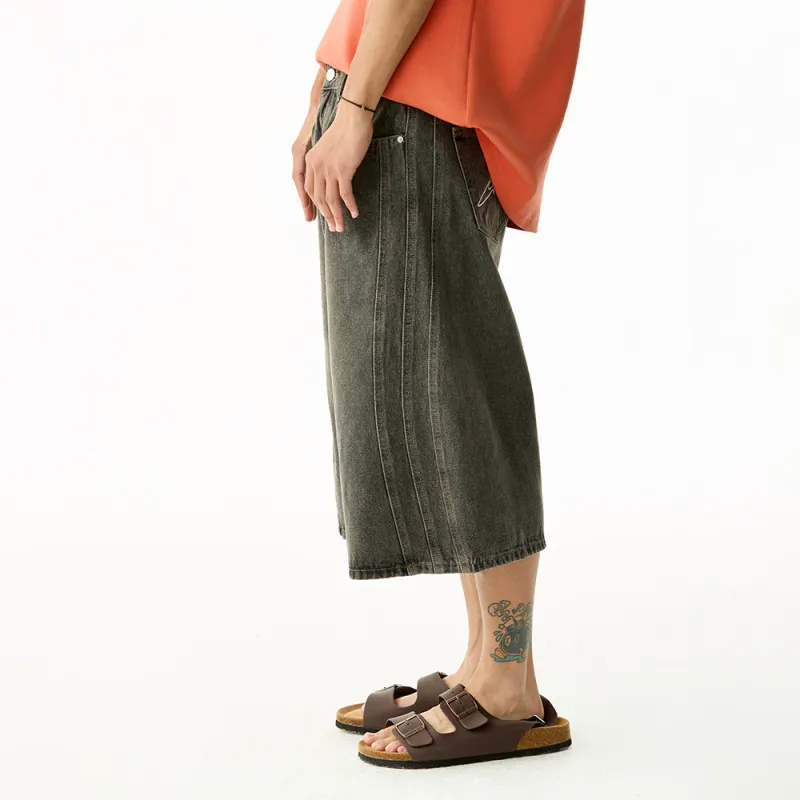 NewJnxs Denim Shorts Unisex Black-3