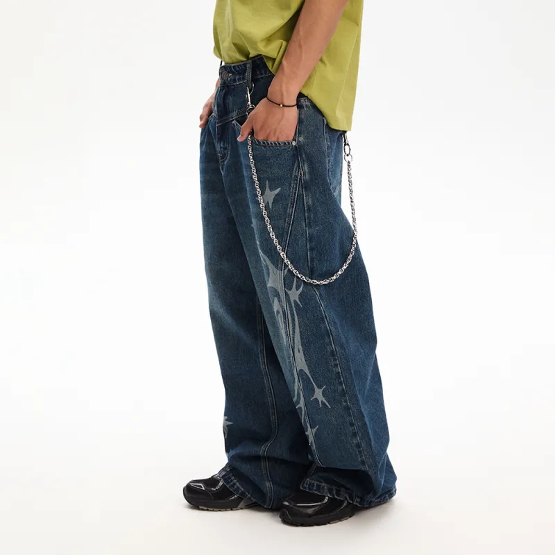 NewJnxs Silver Wing Series SS25 Jeans Unisex-8