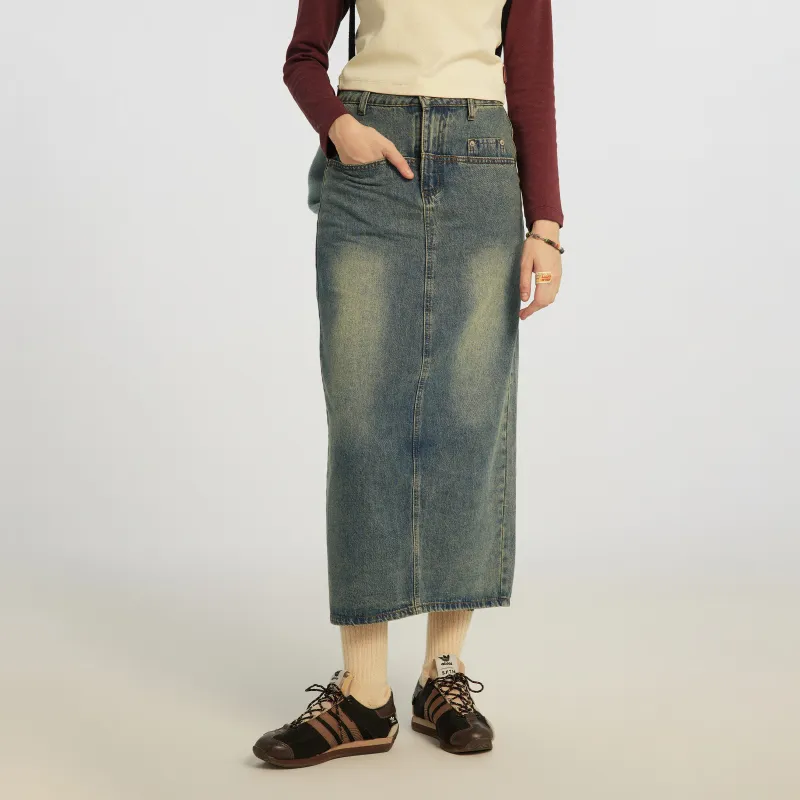 NewJnxs Denim Long Skirt Women's-4