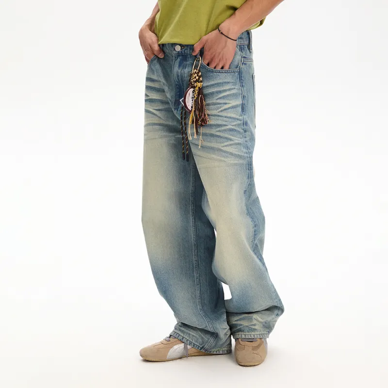 NewJnxs Jeans Unisex Light Denim Blue Shopping Bag Included-3