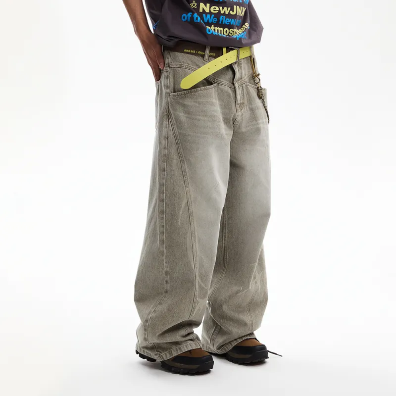 NewJnxs Silver Wing Series SS25 Jeans Unisex-3