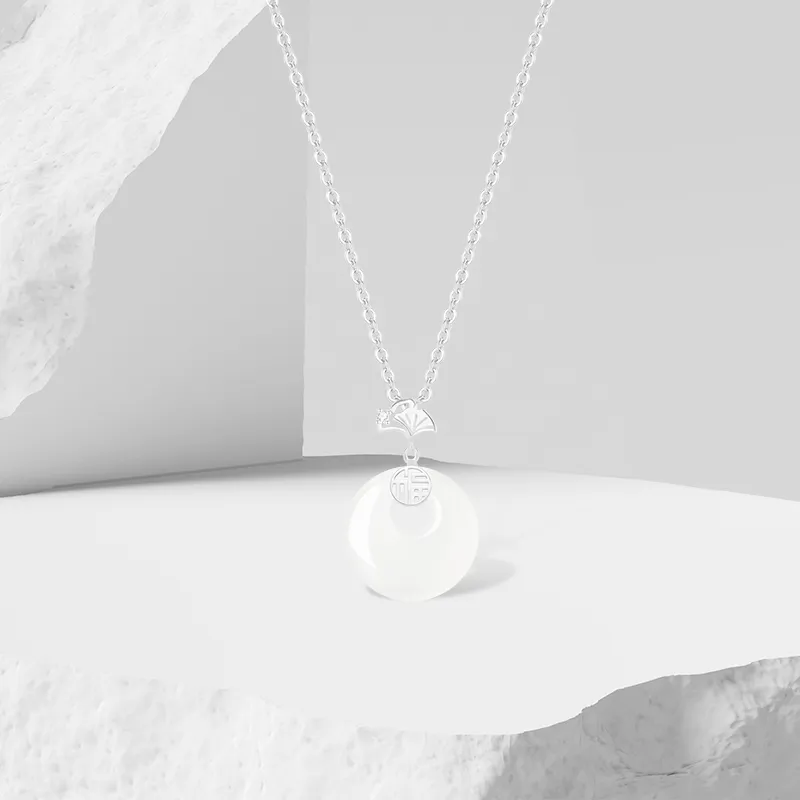 Thuban Ark Chalcedony Jade Necklaces Women's-2
