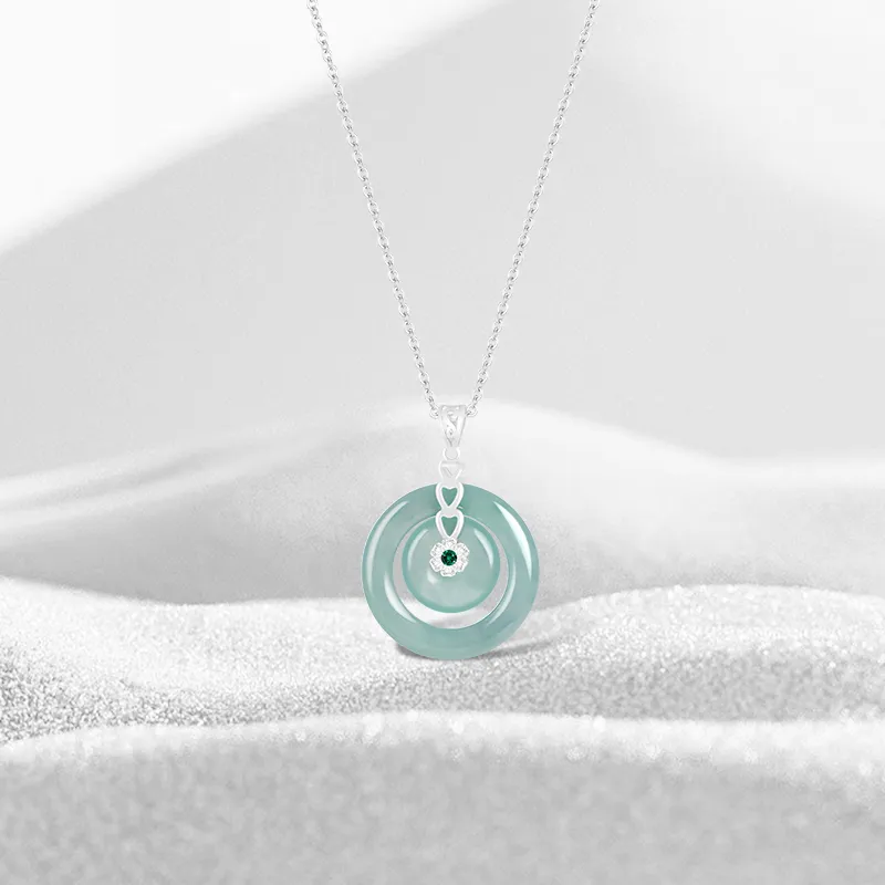 Thuban Ark Ice Glutinous Jadeite Necklaces Women's-2