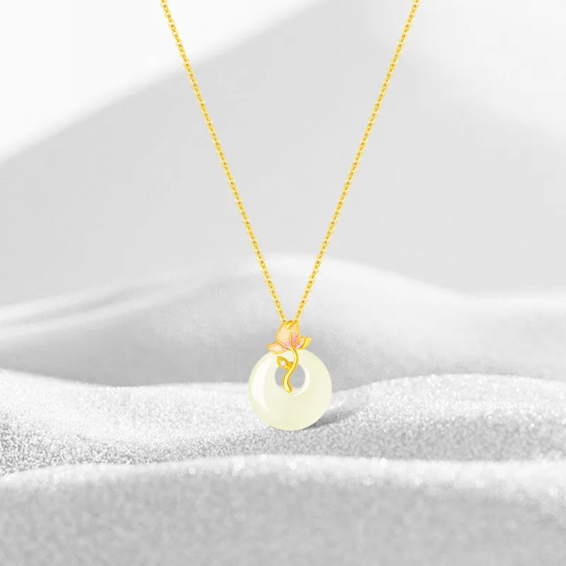 Thuban Ark Chalcedony Jade Necklaces Women's-1