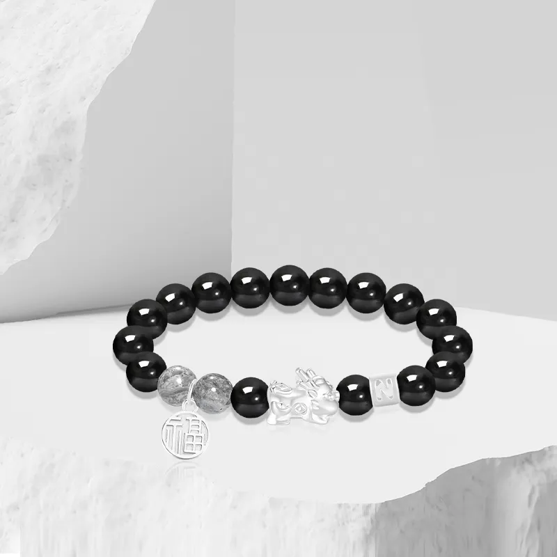 Thuban Ark Obsidian Bracelets Unisex-1