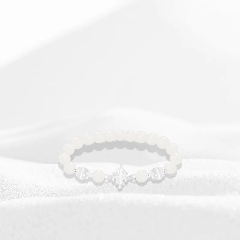 Thuban Ark White Jade Bodhi Bracelets Unisex-4