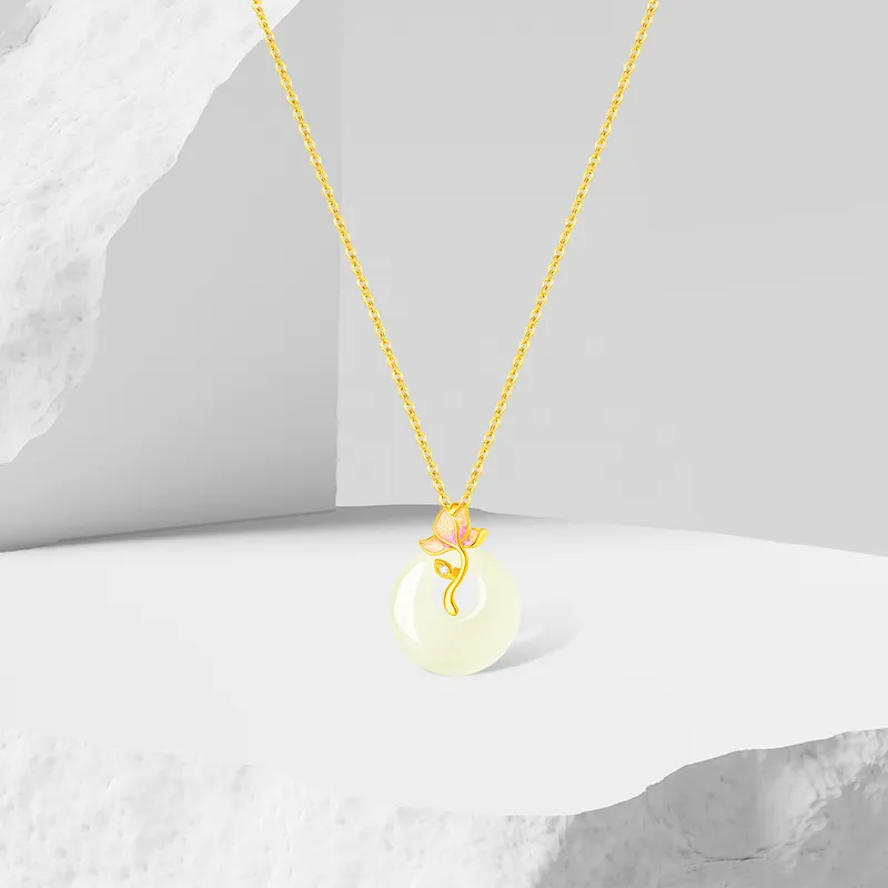 Thuban Ark Chalcedony Jade Necklaces Women's-2
