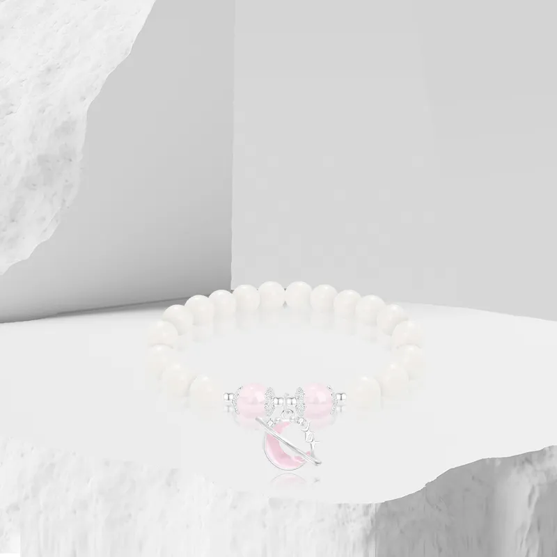 Thuban Ark White Jade Bodhi Bracelets Women's-1