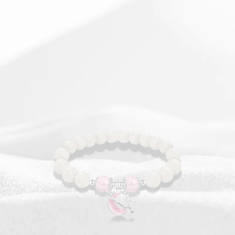 Thuban Ark White Jade Bodhi Bracelets Women's-2