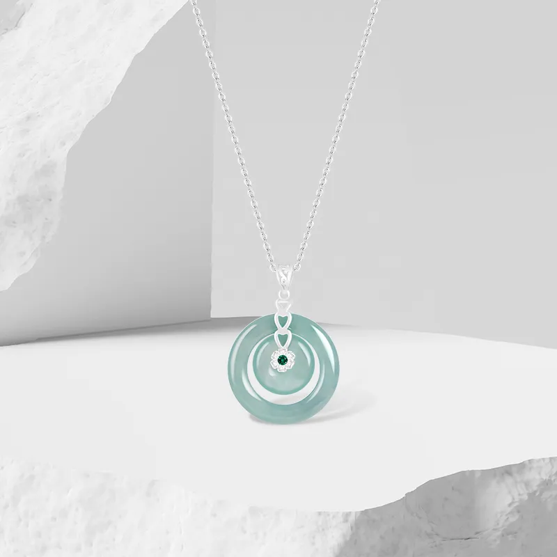 Thuban Ark Ice Glutinous Jadeite Necklaces Women's-1