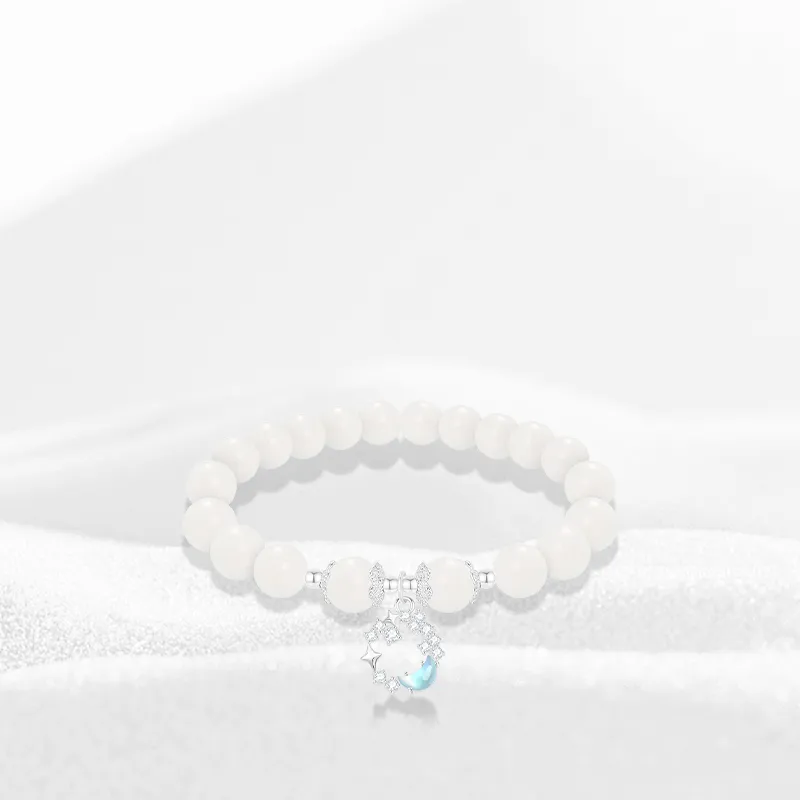 Thuban Ark White Jade Bodhi Bracelets Unisex-1