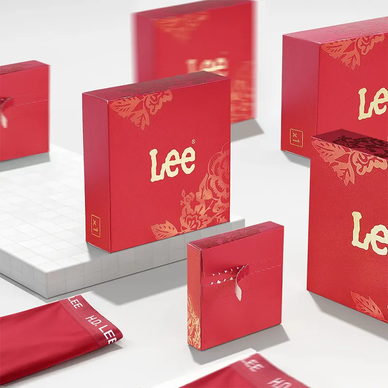 Lee Underpants Men's Combo Set Zodiac Year Red-6