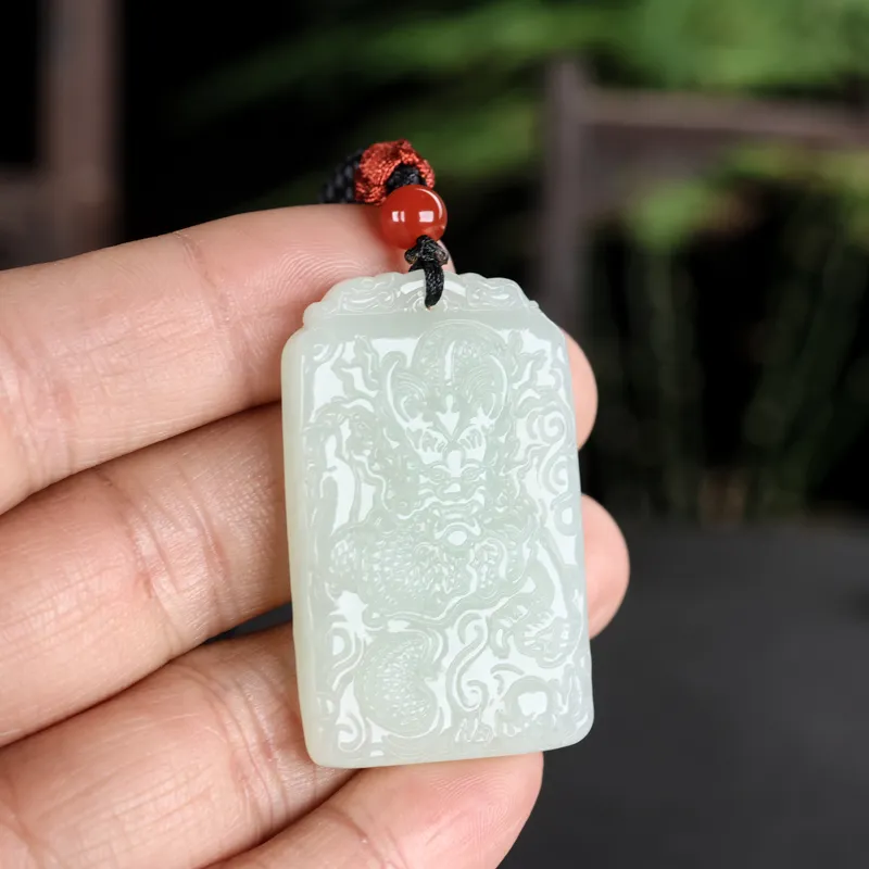 Shujie Hetian Jade White Jade Unisex-6