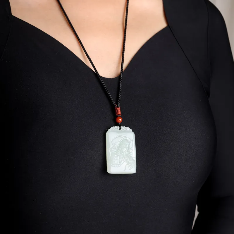 Shujie Hetian Jade White Jade Unisex-7