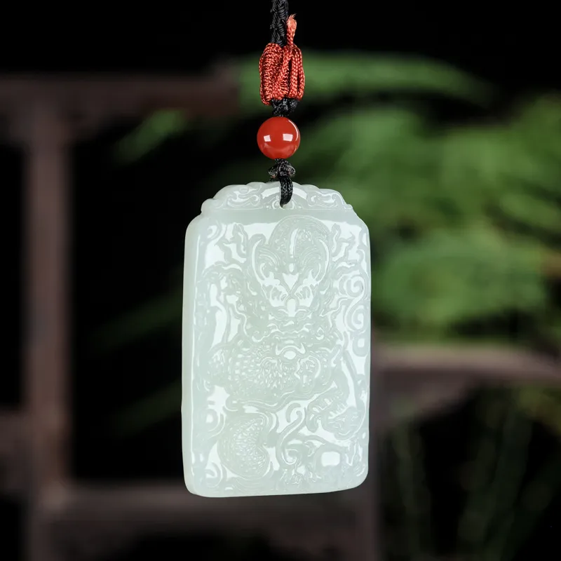Shujie Hetian Jade White Jade Unisex-1