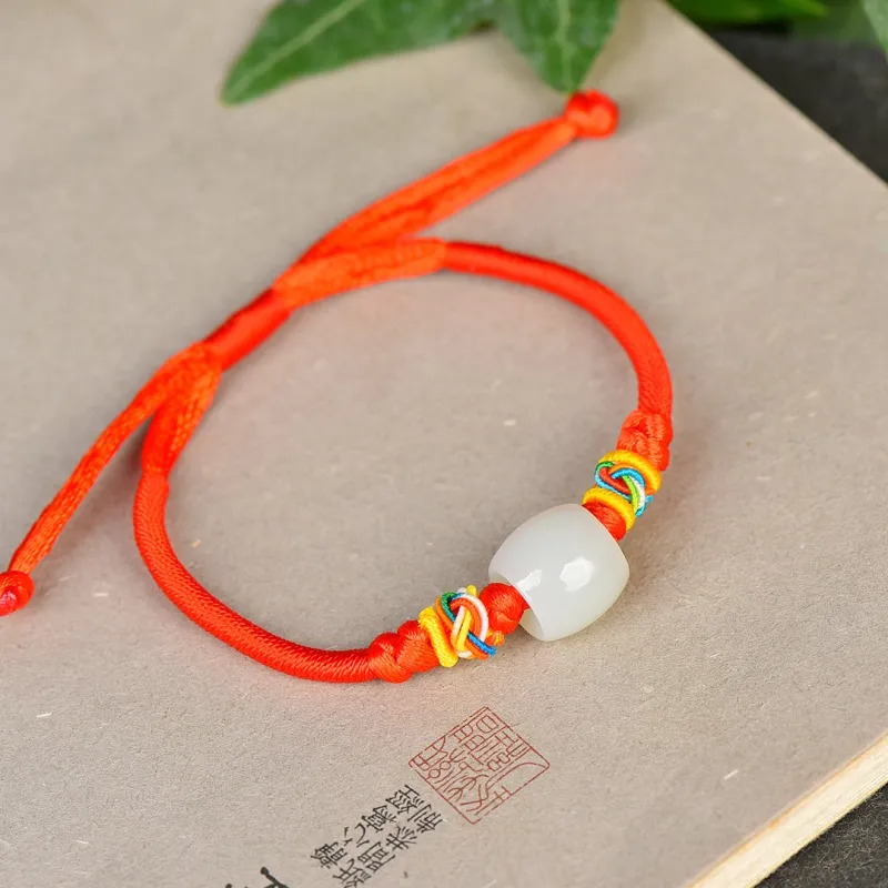 Shujie Hetian Jade White Jade Unisex-1