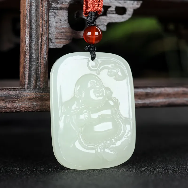 Shujie Hetian Jade White Jade Unisex-3