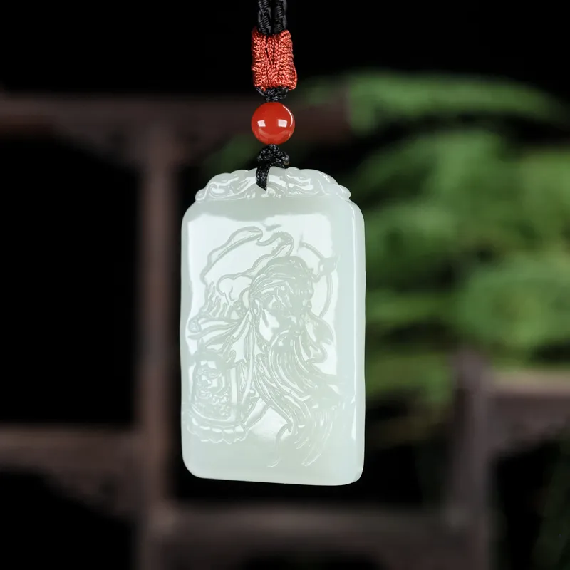 Shujie Hetian Jade White Jade Unisex-2