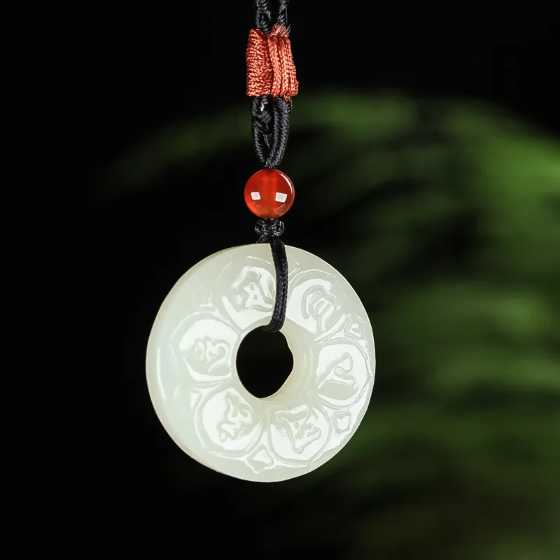 Shujie Hetian Jade Necklaces White Jade Unisex-1