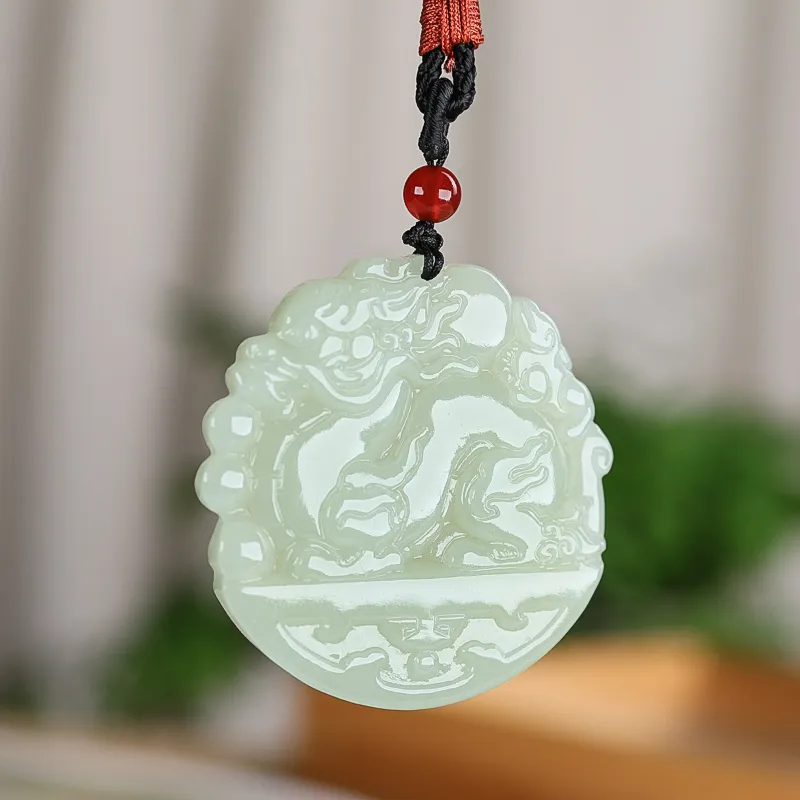 Shujie Hetian Jade White Jade/Pale Greenish White Jade Unisex-2