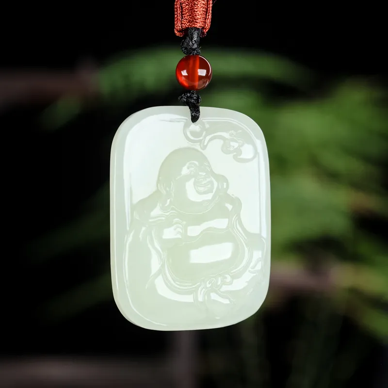 Shujie Hetian Jade White Jade Unisex-1