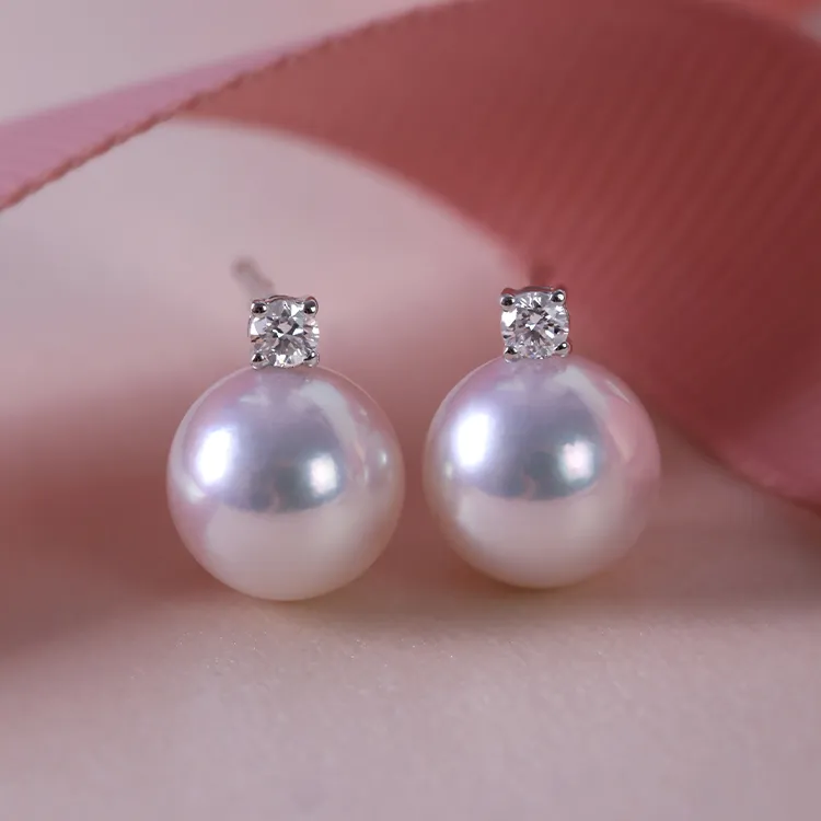 XUANTONGZHUBAO Pearl Stud Earrings Women's-5