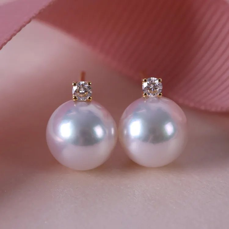 XUANTONGZHUBAO Pearl Stud Earrings Women's-1