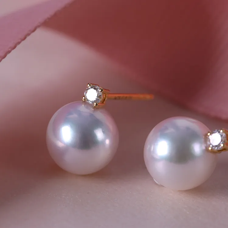 XUANTONGZHUBAO Pearl Stud Earrings Women's-2