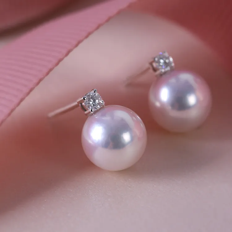 XUANTONGZHUBAO Pearl Stud Earrings Women's-8