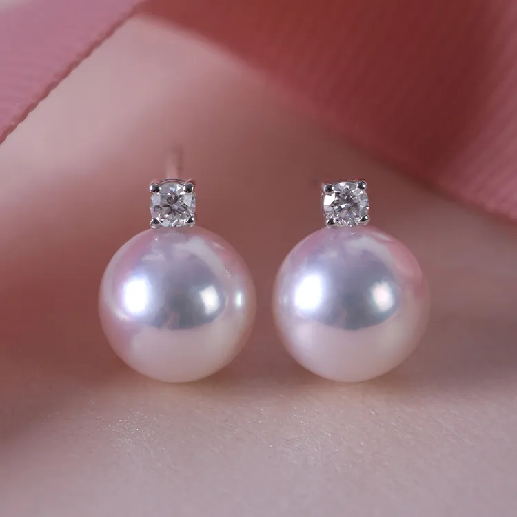 XUANTONGZHUBAO Pearl Stud Earrings Women's-6