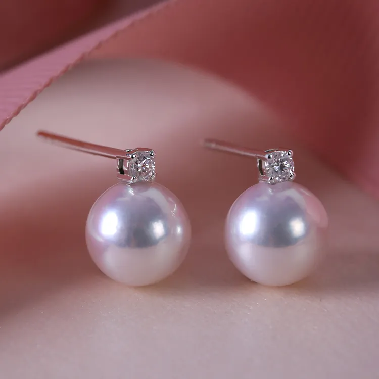 XUANTONGZHUBAO Pearl Stud Earrings Women's-7