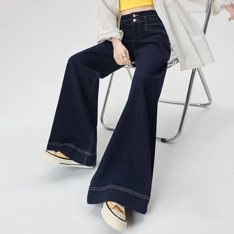 Shuhao Bai Jeans Women's Denim Blue-4