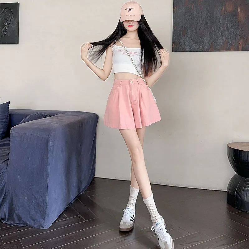 Shuhao Bai Denim Short Skirts Women's-1