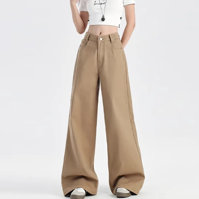 Shuhao Bai Jeans Women's Latte Brown-2