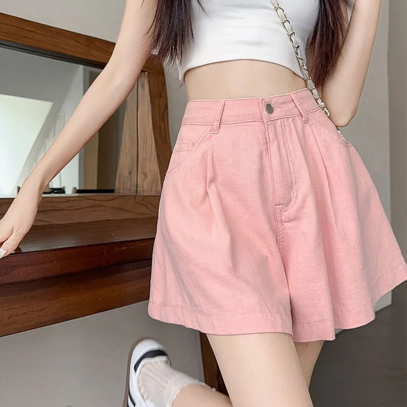 Shuhao Bai Denim Short Skirts Women's-4
