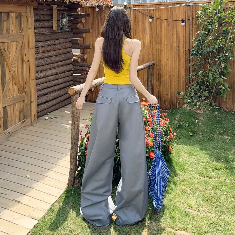 Shuhao Bai Cargo Pants Women's Gray-1