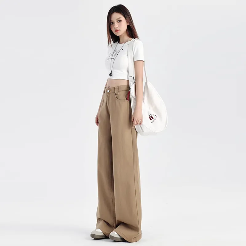 Shuhao Bai Jeans Women's Latte Brown-3