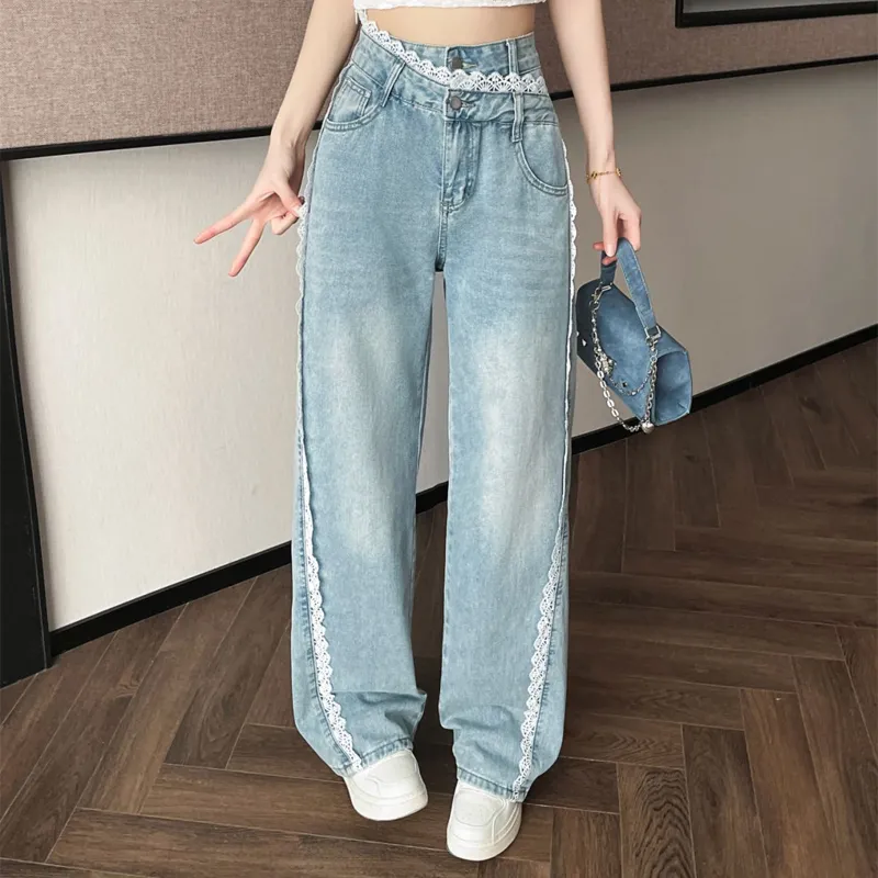 Shuhao Bai Jeans Women's Light Blue-3