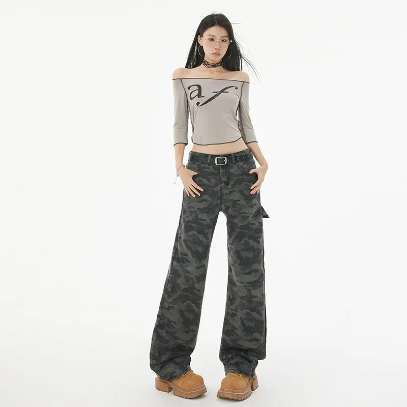 Shuhao Bai Pants Women's Camouflage-2